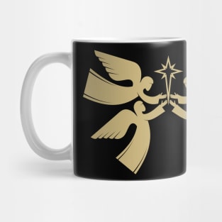 Angels with the star of Bethlehem proclaim the birth of God's Son Jesus Christ Mug